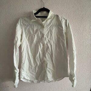 GAP Classic White Boyfriend Shirt